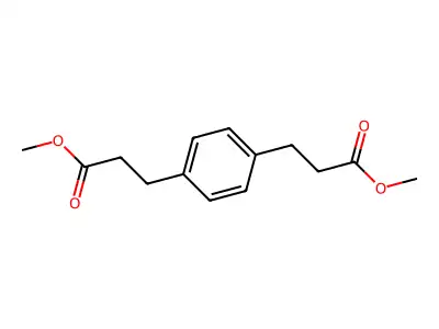 Propanoic acid, 3,3'-(1,4-phenylene)bis-, dimethyl ester structure