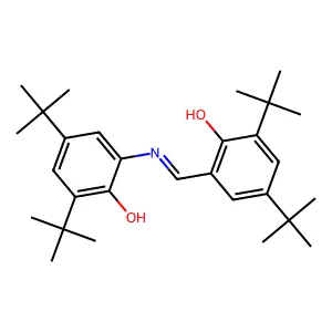 2,4-Ditert-butyl-6-[(3,5-ditert-butyl-2-hydroxyphenyl)iminomethyl]phenol structure