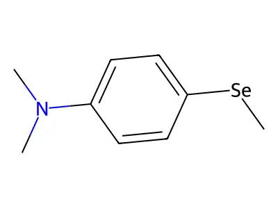 Benzenamine, N,N-dimethyl-4-(methylseleno)- structure