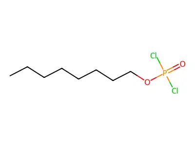 Phosphorodichloridic acid, octyl ester structure