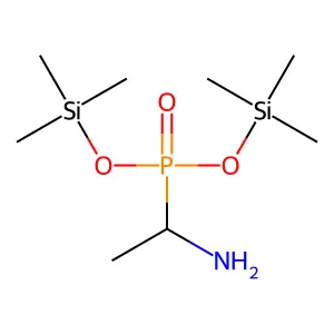 Phosphonic acid, (1-aminoethyl)-, bis(trimethylsilyl) ester structure