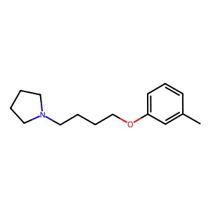 1-[4-(3-Methylphenoxy)butyl]pyrrolidine structure