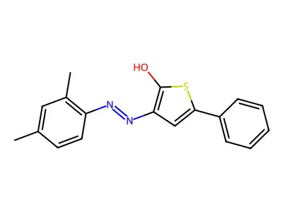 5-Phenyl-2,3-thiophenedione 3-[(2,4-dimethylphenyl)hydrazone] structure