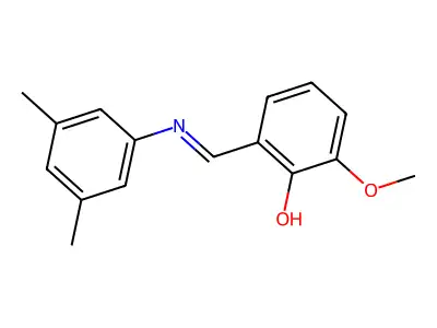 2-{[(3,5-Dimethylphenyl)imino]methyl}-6-methoxyphenol structure