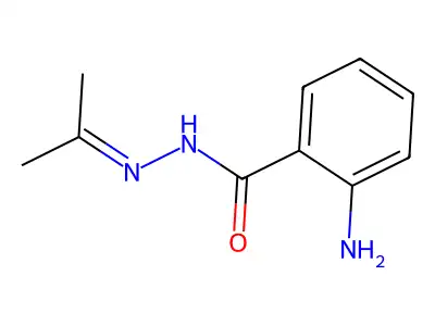 2-Amino-benzoic acid isopropylidene-hydrazide structure