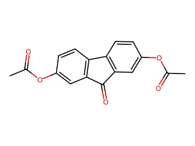 (7-Acetyloxy-9-oxofluoren-2-yl) acetate structure