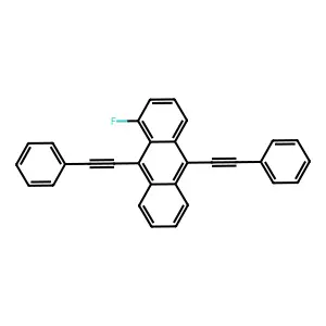 1-Fluoro-9,10-bis(phenylethynyl)anthracene structure