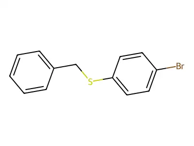 Benzyl 4-bromophenyl sulfide structure