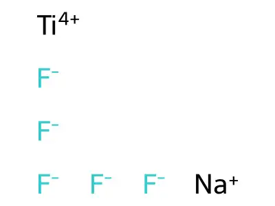 Disodium hexafluorotitanate structure