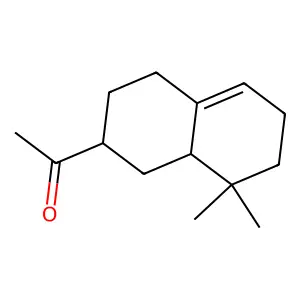 1-(1,2,3,4,6,7,8,8a-Octahydro-8,8-dimethyl-2-naphthyl)ethan-1-one structure