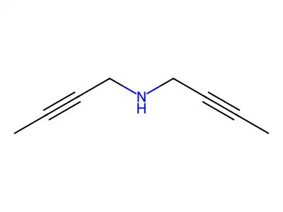 Di-but-2-ynyl-amine structure