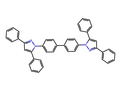 1H-Pyrazole, 1,1'-([1,1'-biphenyl]-4,4'-diyl)bis[3,5-diphenyl- structure