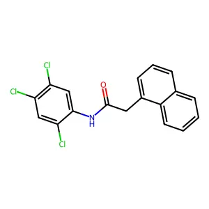 2-naphthalen-1-yl-N-(2,4,5-trichlorophenyl)acetamide structure