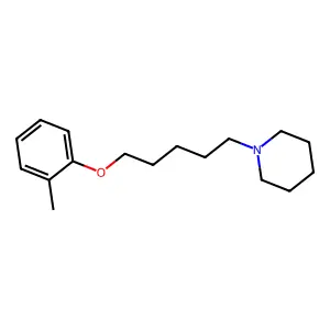 1-[5-(2-Methylphenoxy)pentyl]piperidine structure
