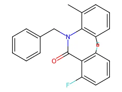 N-benzyl-N-(2,6-dimethylphenyl)-2,6-difluorobenzamide structure