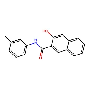 2-Naphthalenecarboxamide, 3-hydroxy-N-(3-methylphenyl)- structure