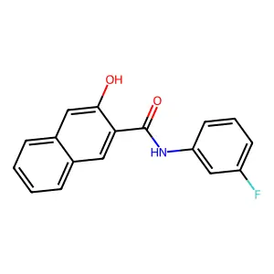2-Naphthalenecarboxamide, N-(3-fluorophenyl)-3-hydroxy- structure
