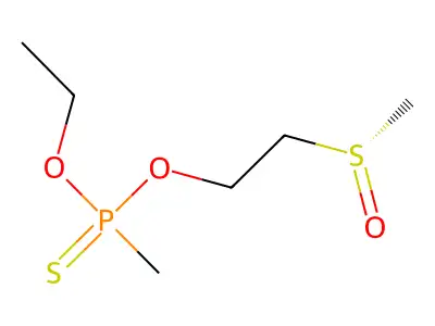 Ethoxy-methyl-(2-methylsulfinylethoxy)-sulfanylidene-lambda5-phosphane structure