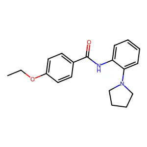 4-ethoxy-N-(2-pyrrolidin-1-ylphenyl)benzamide structure