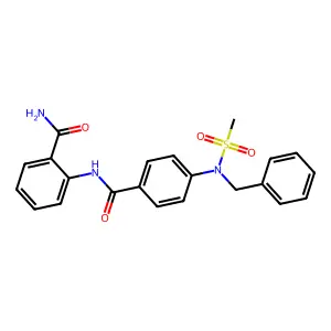 2-[[4-[Benzyl(methylsulfonyl)amino]benzoyl]amino]benzamide structure