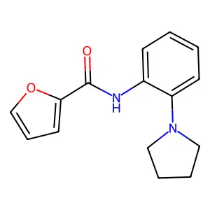 N-[2-(吡咯烷-1-基)苯基]呋喃-2-甲酰胺 structure