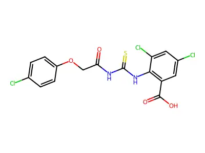3,5-DICHLORO-2-[[[[ ACETYL]AMINO]THIOXOMETHYL]AMINO]-BENZOICACID structure