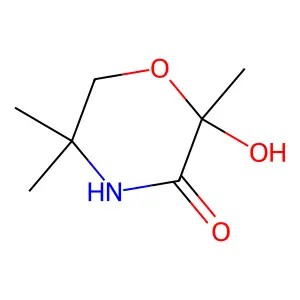 3-Morpholinone, 2-hydroxy-2,5,5-trimethyl- structure
