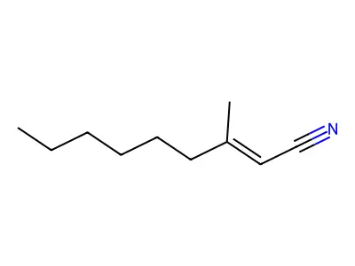 3-甲基壬-2-烯腈 structure