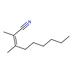 2-Nonenenitrile, 2,3-dimethyl- structure