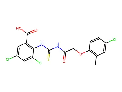 3,5-DICHLORO-2-[[[[ ACETYL]AMINO]THIOXOMETHYL]AMINO]-BENZOICACID structure