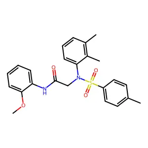 2-(2,3-dimethyl-N-(4-methylphenyl)sulfonylanilino)-N-(2-methoxyphenyl)acetamide structure