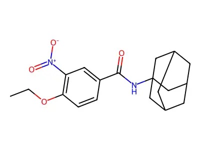 N-(1-adamantyl)-4-ethoxy-3-nitrobenzamide structure