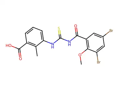 3-[[[ AMINO]THIOXOMETHYL]AMINO]-2-METHYL-BENZOICACID structure