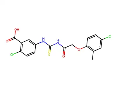 2-CHLORO-5-[[[[ ACETYL]AMINO]THIOXOMETHYL]AMINO]-BENZOICACID structure