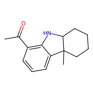 1-(4b-Methyl-5,6,7,8,8a,9-hexahydrocarbazol-1-yl)ethanone structure