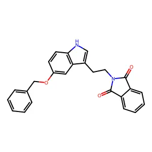 2-(2-(5-Benzyloxy-1H-indol-3-yl)ethyl)isoindole-1,3-dione structure