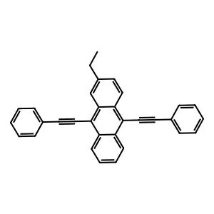 2-Ethyl-9,10-bis(phenylethynyl)anthracene structure