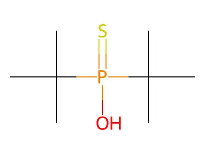 di-tert-butylphosphinothioic O-acid structure