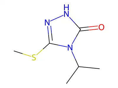 4-Isopropyl-3-(methylthio)-1H-1,2,4-triazol-5(4H)-one structure