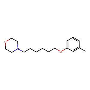 4-[6-(3-Methylphenoxy)hexyl]morpholine structure