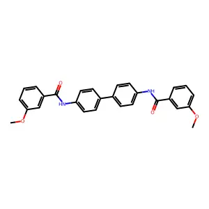 3-methoxy-N-[4-[4-[(3-methoxybenzoyl)amino]phenyl]phenyl]benzamide structure