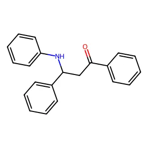 3-Anilino-1,3-diphenylpropan-1-one structure