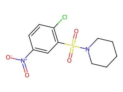 1-(2-Chloro-5-nitrophenyl)sulfonylpiperidine structure