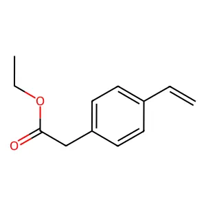 Benzeneacetic acid, 4-ethenyl-, ethyl ester structure
