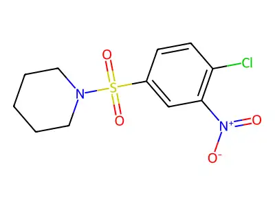 1-[(4-Chloro-3-nitrophenyl)sulfonyl]piperidine structure