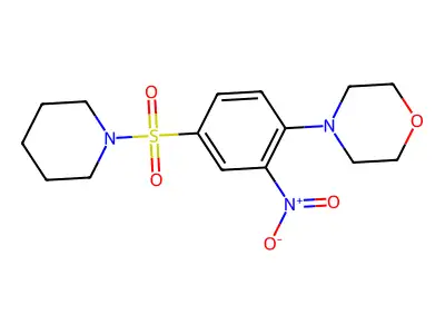 4-(2-Nitro-4-piperidin-1-ylsulfonylphenyl)morpholine structure