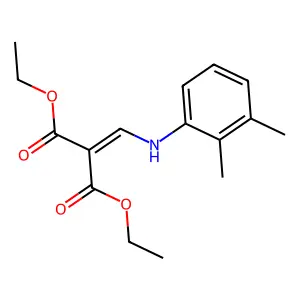 1,3-Diethyl 2-{[(2,3-dimethylphenyl)amino]methylidene}propanedioate structure