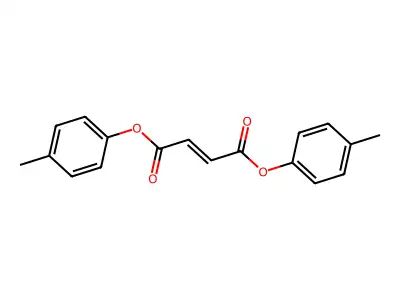 Bis(4-methylphenyl) but-2-enedioate structure
