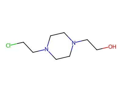 2-[4-(2-Chloroethyl)piperazin-1-yl]ethanol structure