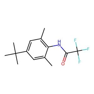 N-(4-tert-butyl-2,6-dimethylphenyl)-2,2,2-trifluoroacetamide structure